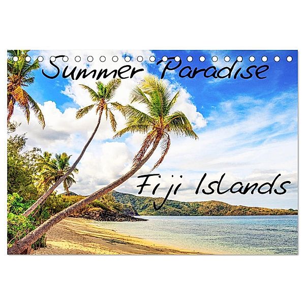 Summer Paradise Fiji (Tischkalender 2024 DIN A5 quer), CALVENDO Monatskalender, Tobias Braun