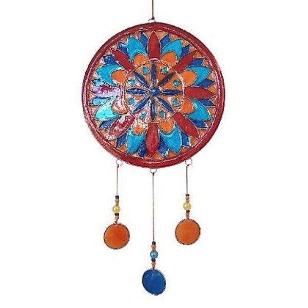 Suncatcher Flower Mandala Resin multicolour 15 x 35 cm