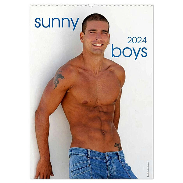 Sunny Boys 2024 (Wandkalender 2024 DIN A2 hoch), CALVENDO Monatskalender, Malestockphoto