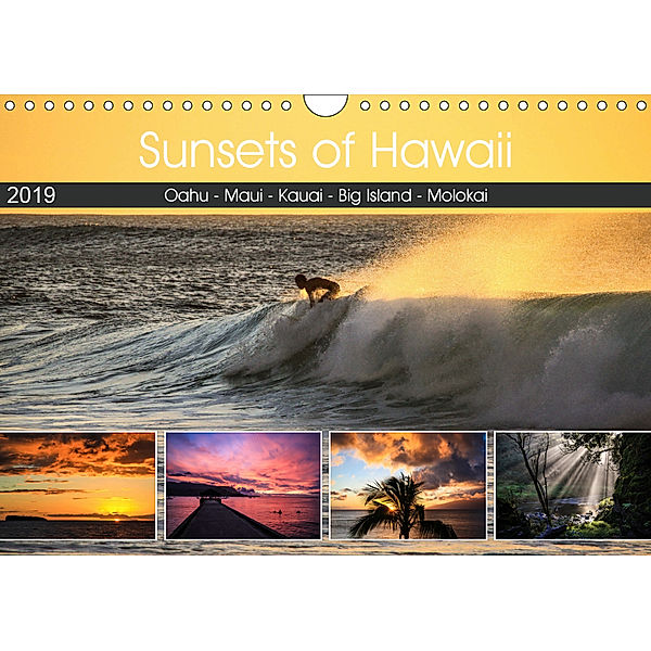 Sunsets of Hawaii (Wandkalender 2019 DIN A4 quer), Florian Krauss