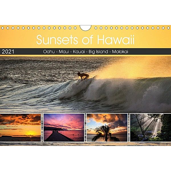 Sunsets of Hawaii (Wandkalender 2021 DIN A4 quer), Florian Krauss