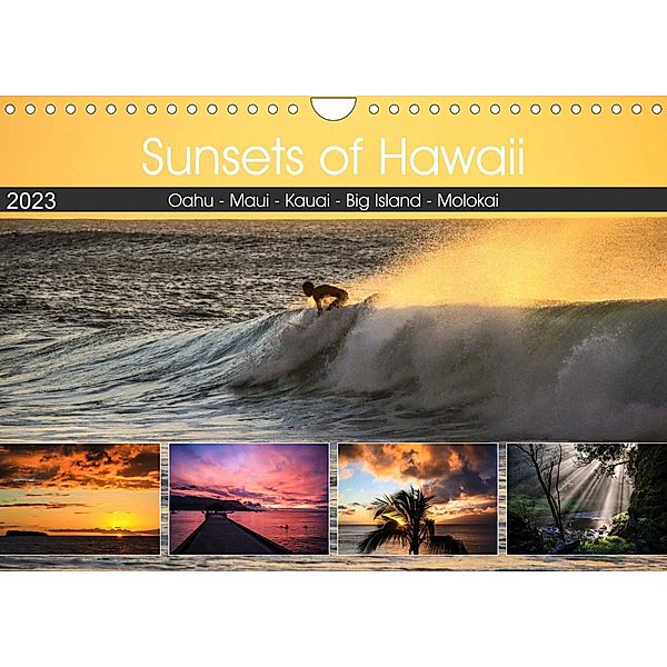 Sunsets of Hawaii (Wandkalender 2023 DIN A4 quer), Florian Krauß