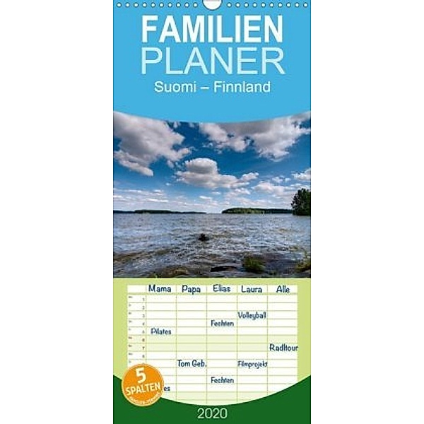 Suomi - Finnland - Familienplaner hoch (Wandkalender 2020 , 21 cm x 45 cm, hoch), Peter Härlein
