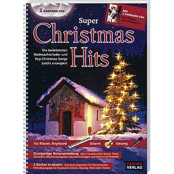 Super Christmas Hits, mit 2 Karaoke-CDs