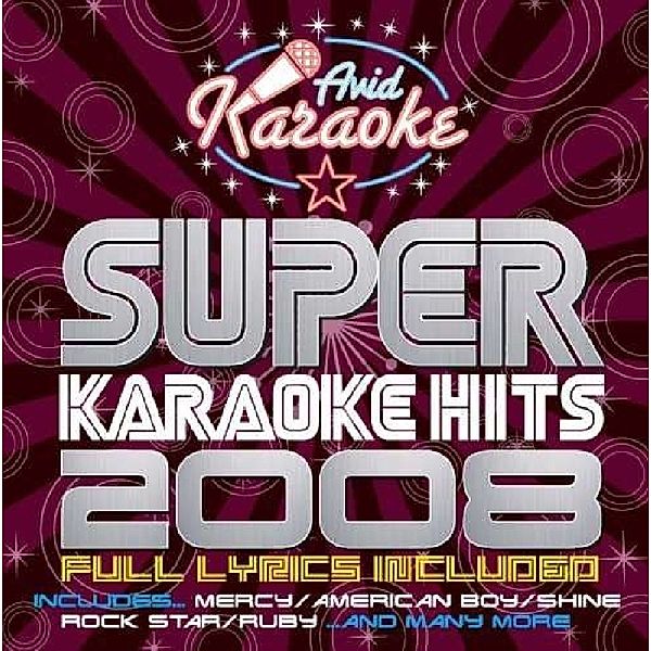 Super Karaoke Hits 2008, Diverse Interpreten