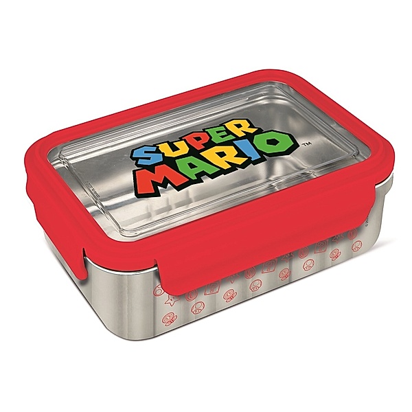 Super Mario - Super Mario Brotdose Edelstahl