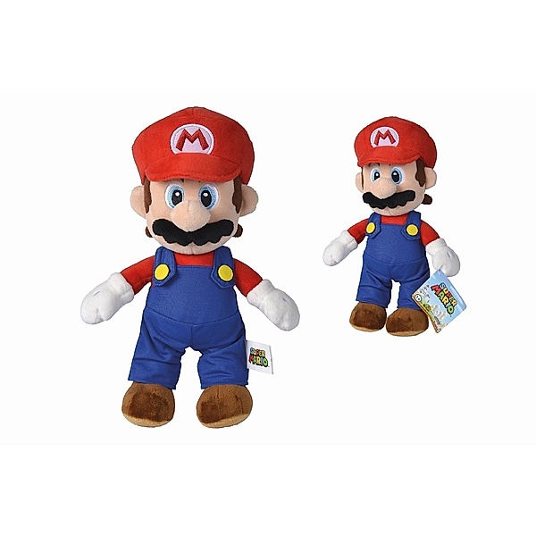 Simba Toys Super Mario - Super Mario Mario Plüsch, 30cm