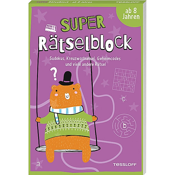 Super Rätselblock ab 8 Jahren.Sudokus, Kreuzwörträtsel, Geheimcodes und viele andere Rätsel, Stefan Heine