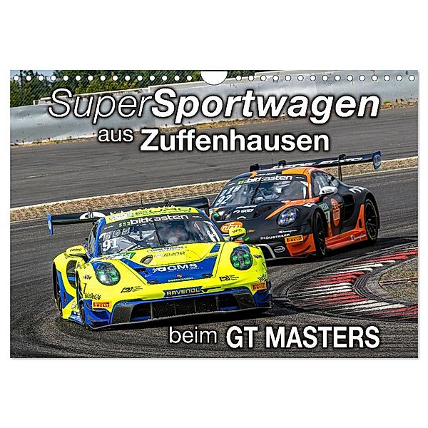 Super Sportwagen aus Zuffenhausen beim GT MASTERS (Wandkalender 2025 DIN A4 quer), CALVENDO Monatskalender, Calvendo, Dieter Wilczek & Michael Schweinle