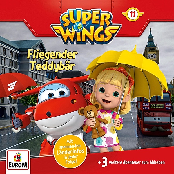 Super Wings - 11 - Folge 11: Fliegender Teddybär, Thomas Karallus, Florian Köhler, Sunke Jansen