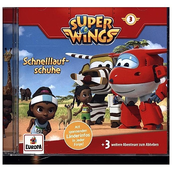 Super Wings - Schnelllaufschuhe,1 Audio-CD, Super Wings