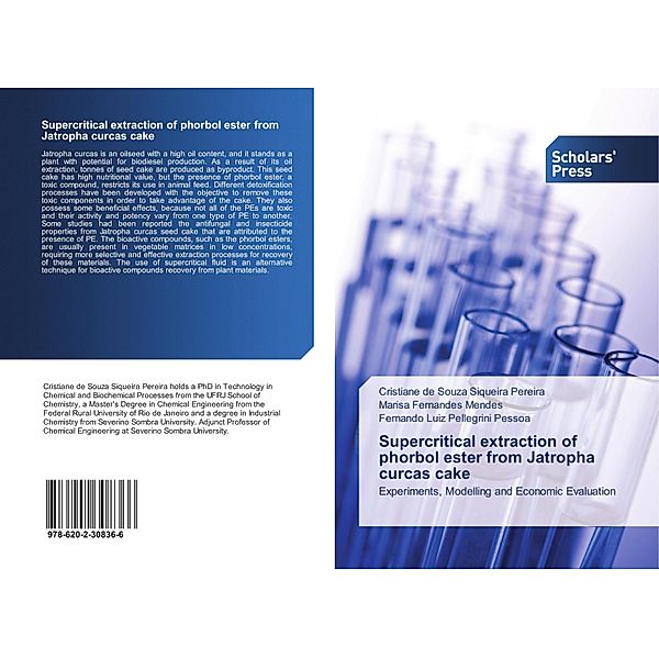 Supercritical extraction of phorbol ester from Jatropha curcas cake, Cristiane de Souza Siqueira Pereira, Marisa Fernandes Mendes, Fernando Luiz Pellegrini Pessoa