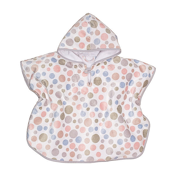 Smithy Superflausch-Badeponcho DOTS in pastellbunt