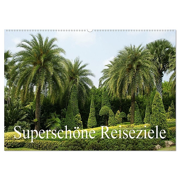 Superschöne Reiseziele (Wandkalender 2024 DIN A2 quer), CALVENDO Monatskalender, Erika Müller