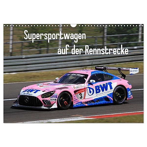 Supersportwagen auf der Rennstrecke (Wandkalender 2024 DIN A3 quer), CALVENDO Monatskalender, Thomas Morper