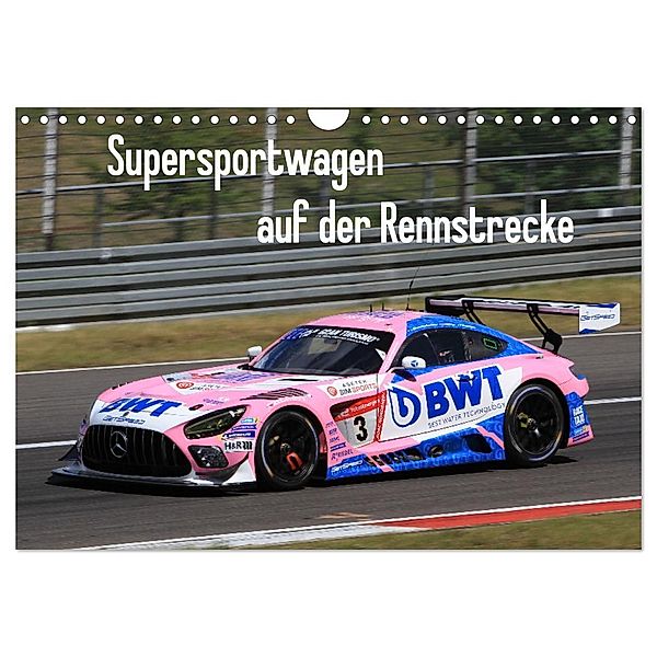 Supersportwagen auf der Rennstrecke (Wandkalender 2024 DIN A4 quer), CALVENDO Monatskalender, Thomas Morper