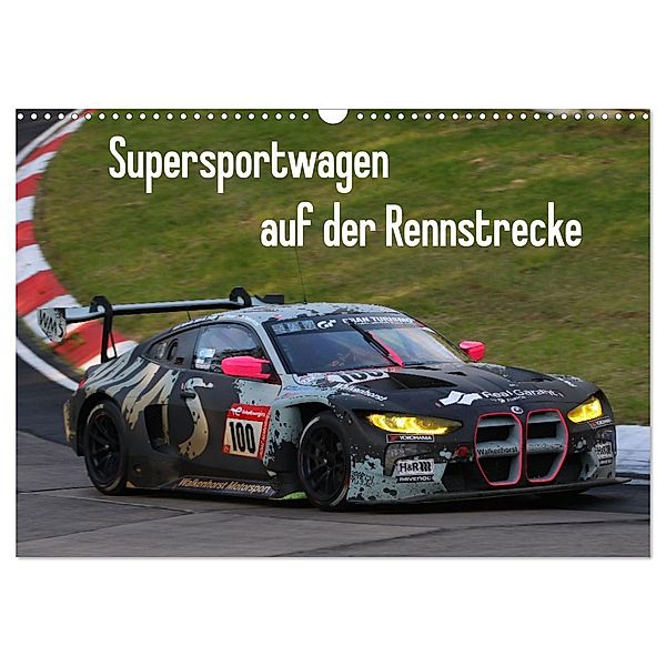 Supersportwagen auf der Rennstrecke (Wandkalender 2024 DIN A3 quer), CALVENDO Monatskalender, Thomas Morper