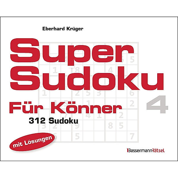 Supersudoku für Könner 4 (5 Exemplare à 3,99 EUR), Eberhard Krüger