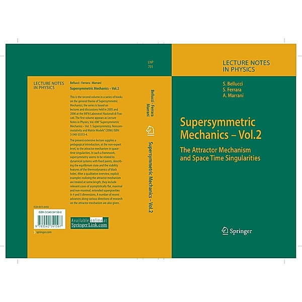 Supersymmetric Mechanics - Vol. 2 / Lecture Notes in Physics Bd.701, Stefano Bellucci, Sergio Ferrara, Alessio Marrani