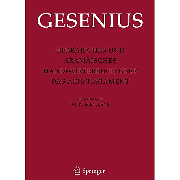 Supplementband, Wilhelm Gesenius