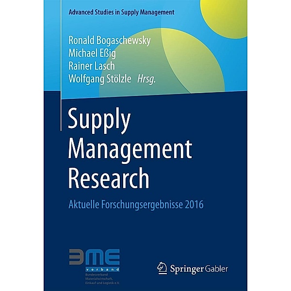 Supply Management Research / Advanced Studies in Supply Management