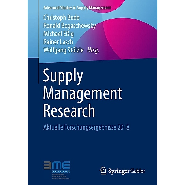 Supply Management Research / Advanced Studies in Supply Management