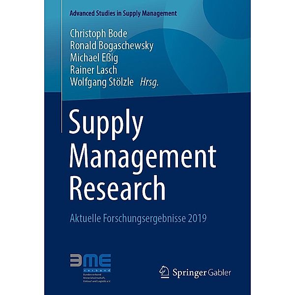 Supply Management Research / Advanced Studies in Supply Management