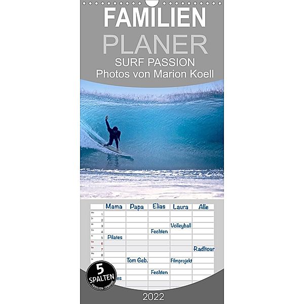 SURF PASSION 2022 Photos von Marion Koell - Familienplaner hoch (Wandkalender 2022 , 21 cm x 45 cm, hoch), Marion Koell