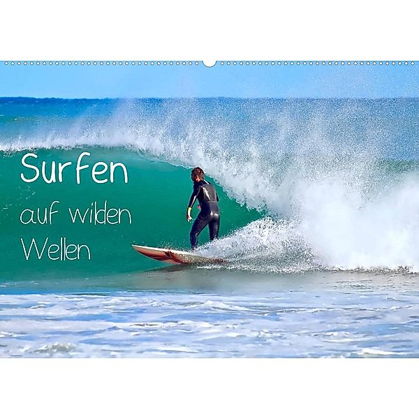 Surfen auf wilden Wellen (Wandkalender 2023 DIN A2 quer), Marion Meyer © Stimmungsbilder1