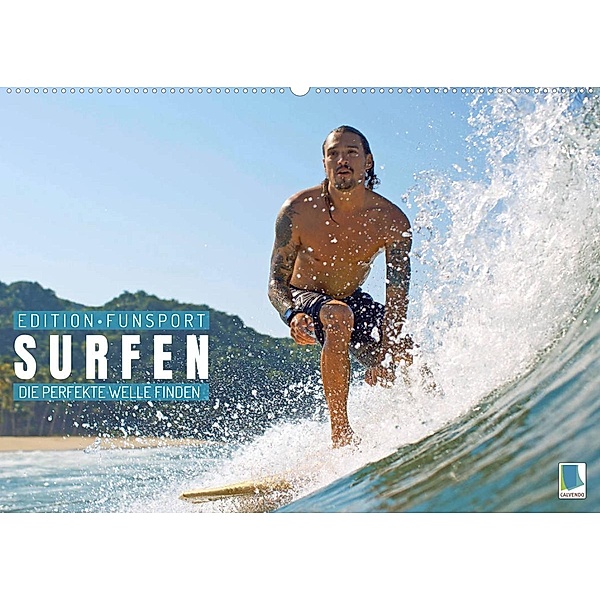 Surfen: Die perfekte Welle finden - Edition Funsport (Wandkalender 2023 DIN A2 quer), Calvendo