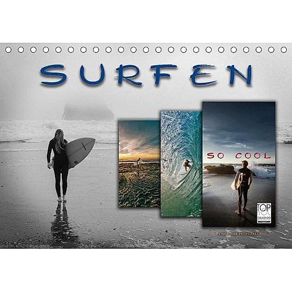 Surfen - so cool (Tischkalender 2021 DIN A5 quer), Peter Roder