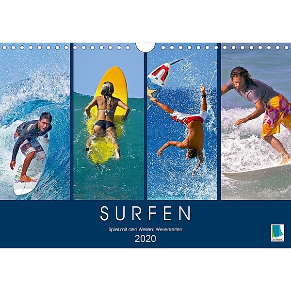 Surfen: Spiel mit den Wellen - Wellenreiten (Wandkalender 2020 DIN A4 quer)
