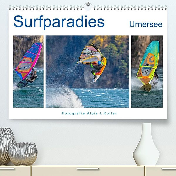 Surfparadies Urnersee (Premium, hochwertiger DIN A2 Wandkalender 2023, Kunstdruck in Hochglanz), Alois J. Koller