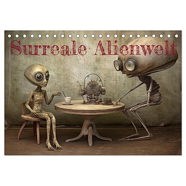 Surreale Alienwelt (Tischkalender 2024 DIN A5 quer), CALVENDO Monatskalender, Calvendo, Cathrin Illgen