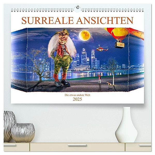 Surreale Ansichten (hochwertiger Premium Wandkalender 2025 DIN A2 quer), Kunstdruck in Hochglanz, Calvendo, Dieter Gödecke
