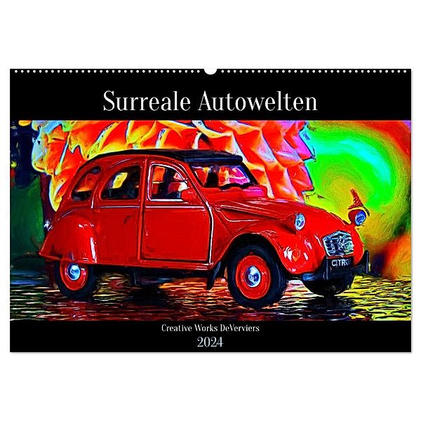 Surreale Autowelten (Wandkalender 2024 DIN A2 quer), CALVENDO Monatskalender, Jean-Louis Glineur / DeVerviers