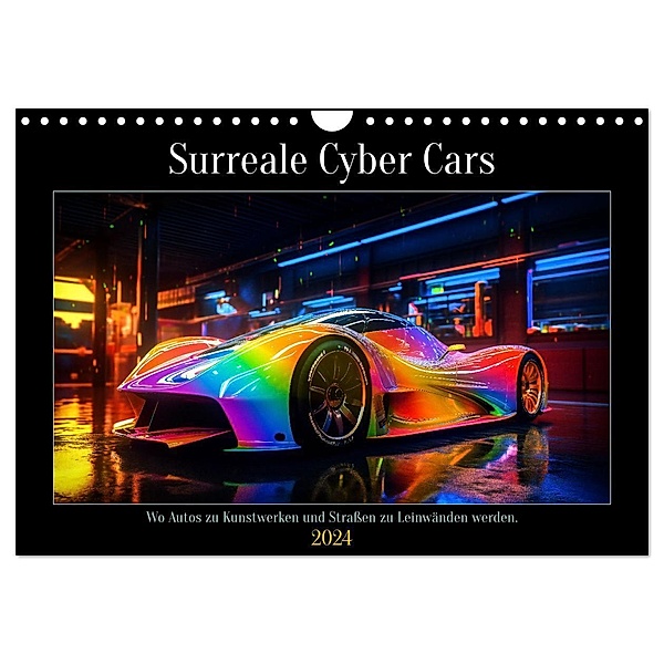 Surreale Cyber Cars (Wandkalender 2024 DIN A4 quer), CALVENDO Monatskalender, Steffen Gierok-Latniak