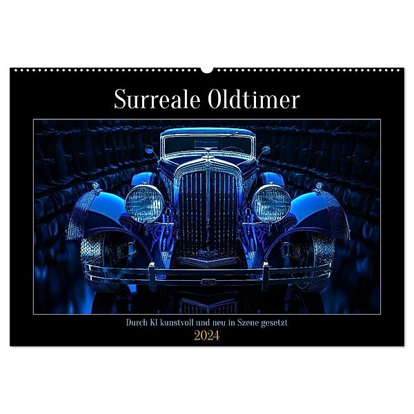 Surreale Oldtimer (Wandkalender 2024 DIN A2 quer), CALVENDO Monatskalender, Steffen Gierok-Latnaik