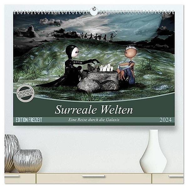 Surreale Welten (hochwertiger Premium Wandkalender 2024 DIN A2 quer), Kunstdruck in Hochglanz, Norbert Buch