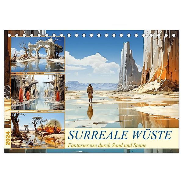 Surreale Wüste (Tischkalender 2024 DIN A5 quer), CALVENDO Monatskalender, Cathrin Illgen