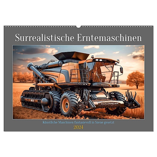 Surrealistische Erntemaschinen (Wandkalender 2024 DIN A2 quer), CALVENDO Monatskalender, Steffen Gierok-Latniak