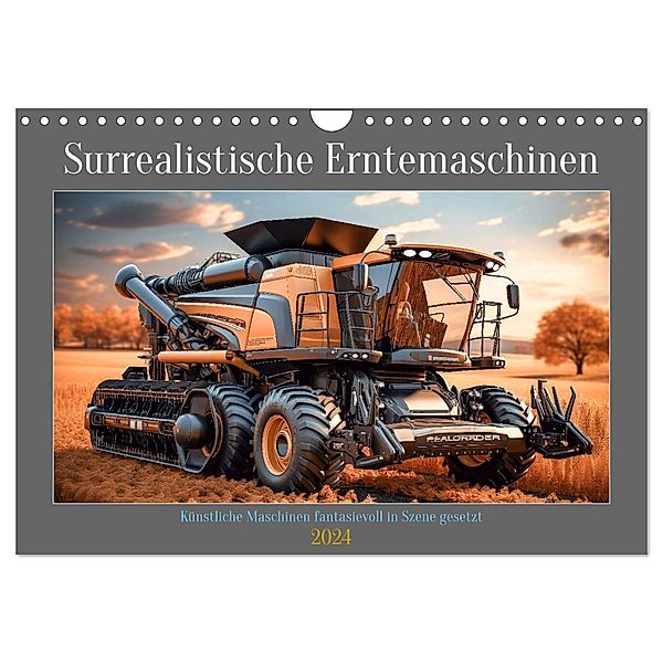 Surrealistische Erntemaschinen (Wandkalender 2024 DIN A4 quer), CALVENDO Monatskalender, Steffen Gierok-Latniak