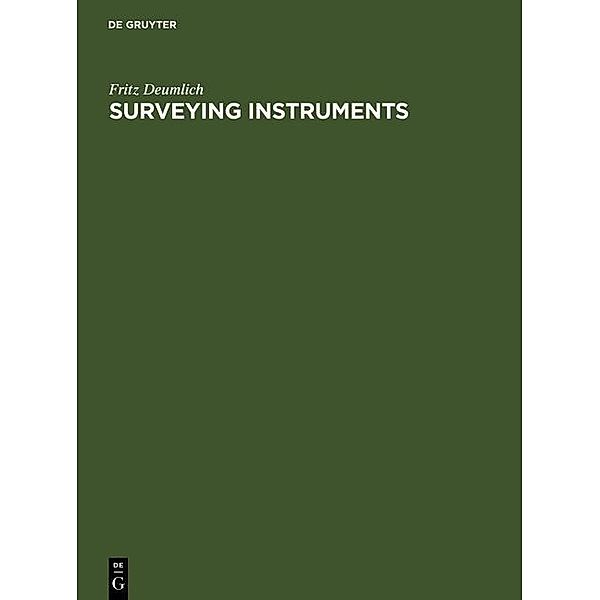 Surveying Instruments, Fritz Deumlich