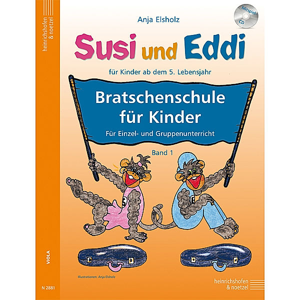 Susi und Eddi: Bratschenschule für Kinder, Spielpartitur, Anja Elsholz