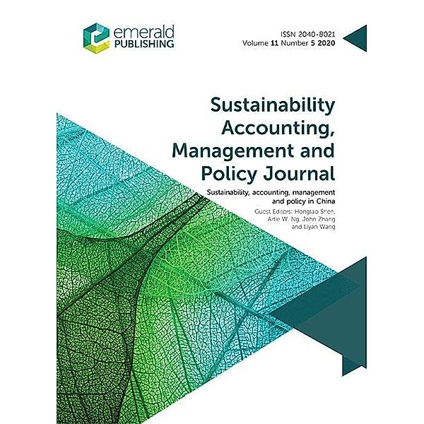 Sustainability, Accounting, Management and Policy in China