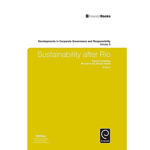 Sustainability after Rio