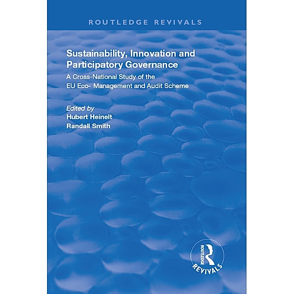 Sustainability, Innovation and Participatory Governance, Hubert Heinelt