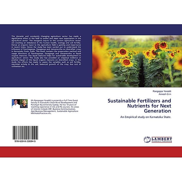 Sustainable Fertilizers and Nutrients for Next Generation, Rangappa Yaraddi, Annesh G m