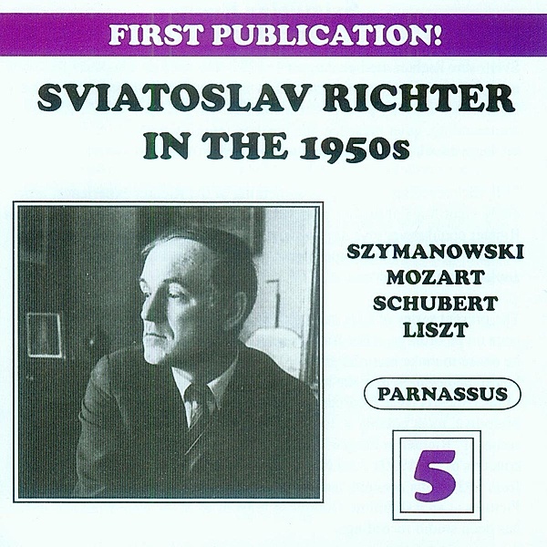 Sviatoslav Richter In The 50s Vol.5, Svjatoslav Richter