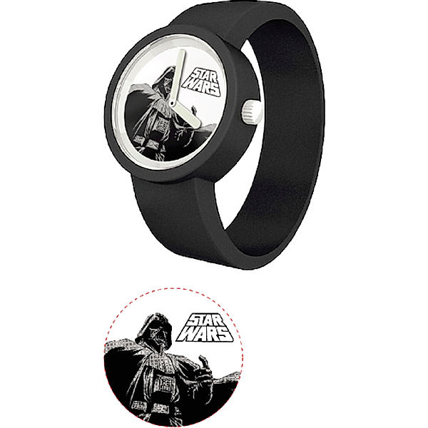 SW Darth Vader Armbanduhr analog schwa